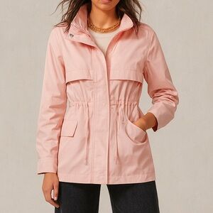 [m] BANANA REPUBLIC Utility jacket pink water resistant coat spring